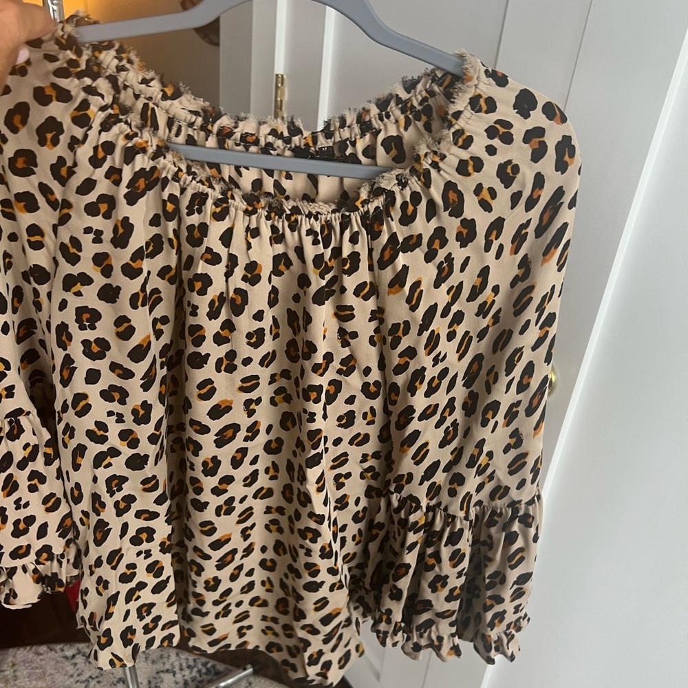 Kobi Halperin Leopard Print Blouse